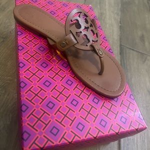 Tory Burch Brown Leather Sandals